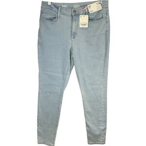 a.n.a. A New Approach High Rise Petite Skinny Jeans Light Wash Size 10p NWT